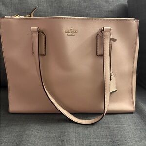 Kate Spade Cameron Street Jenson Tote in Toasted Wheat Saffiano Leather